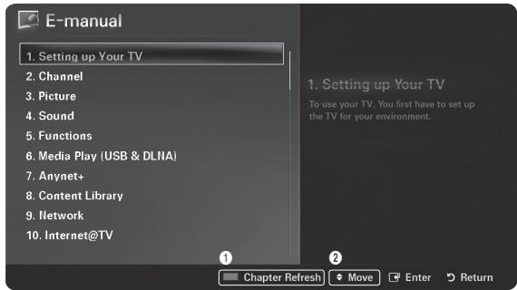SAMSUNG PS50B855 - Installation de la clé USB pour afficher le manuel électronique - 2