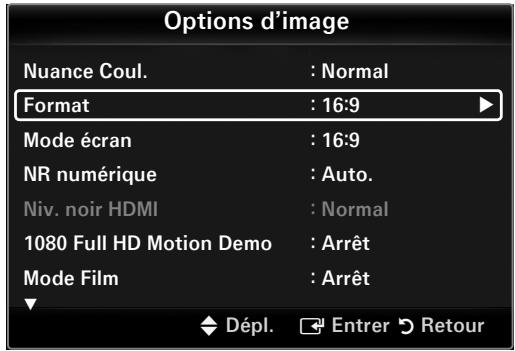 SAMSUNG PS50B855 - Réglage de la taille de l'écran - 2