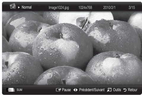 SAMSUNG PS63C7000 - Visualisation d'une photo (ou d'un diaporama) - 1
