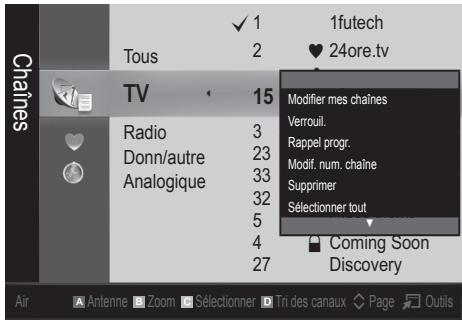 SAMSUNG UE-22C4000 - Mes chaînes - 1