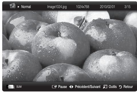SAMSUNG UE-40C6730US - Visualisation d'une photo (ou d'un diaporama) - 1