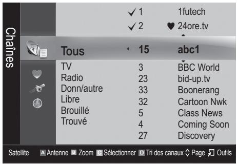 SAMSUNG UE-40C6730US - Gestion chaînes - 1