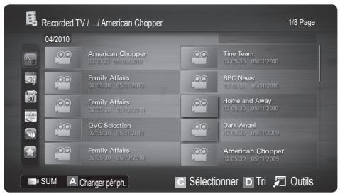 SAMSUNG UE-40C8000XW - Lecture du programme TV enregistré - 1