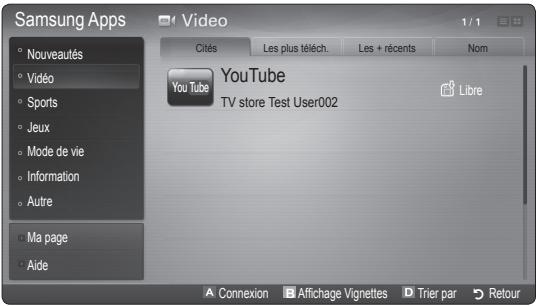 SAMSUNG UE-46C6500UW - Samsung Apps - 1