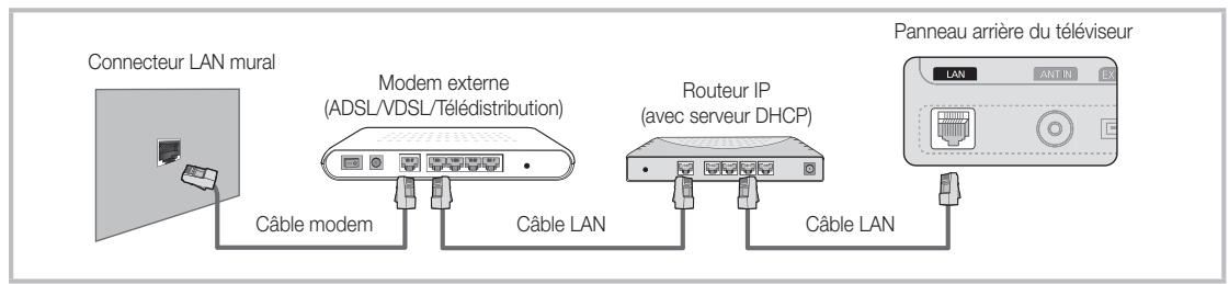 SAMSUNG UE-46C6500UW - Connexion à un réseau câblé - 2