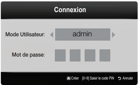 SAMSUNG UE-46C6500UW - Connexion au compte - 1