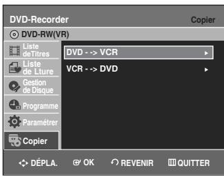 SAMSUNG DVD-VR336 - Copie du DVD au magnétoscope - 2