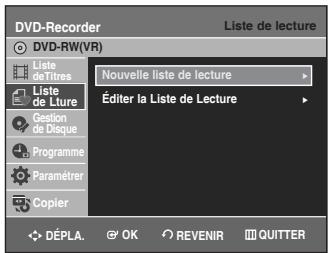 SAMSUNG DVD-VR336 - Création d'une Liste de Lecturet - 2