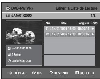 SAMSUNG DVD-VR336 - Appuyez sur les boutons ◀▶ pour sélectionner Oui, puis appuyez sur le bouton OK. - 2