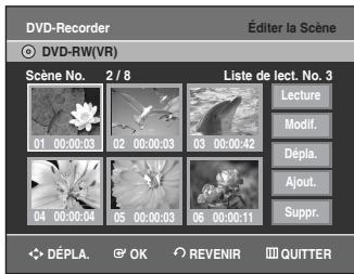 SAMSUNG DVD-VR336 - Appuyez sur les boutons ◀▶ pour sélectionner Ajout., puis sur le bouton OK. - 1