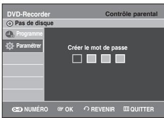 SAMSUNG DVD-VR336 - Configuration du contrôle parental - 4