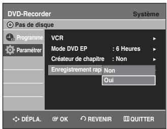 SAMSUNG DVD-VR336 - Enregistrement rapide - 3