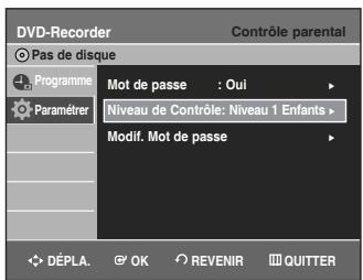 SAMSUNG DVD-VR336 - A propos du niveau d'évaluation - 1