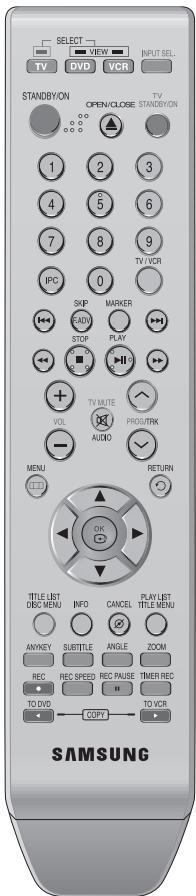 SAMSUNG DVD-VR336 - Réglage de la télécommande - 1