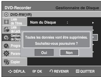 SAMSUNG DVD-VR336 - Formatage du disque - 5