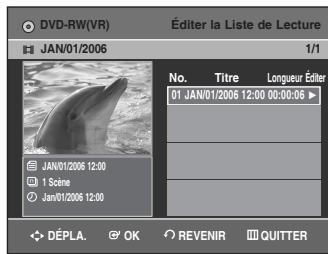 SAMSUNG DVD-VR336 - Création d'une Liste de Lecturet - 6