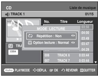SAMSUNG DVD-VR336 - Répéter la lecture d'un disque audio/MP3 - 3