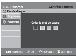 SAMSUNG DVD-VR336 - Configuration du contrôle parental - 3
