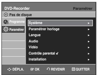 SAMSUNG DVD-VR336 - Configuration du magnétoscope - 1