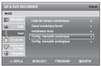 SAMSUNG DVD-SH874 - Config. manuelle numérique - 1