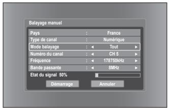 SAMSUNG DVD-SH874 - Config. manuelle numérique - 2