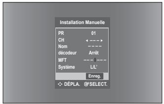 SAMSUNG DVD-SH874 - Config. manuelle analogue - 3