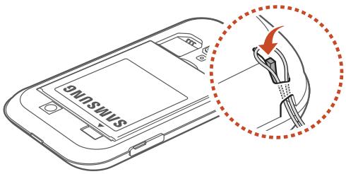 SAMSUNG GALAXY ACE 2 I8160 - Trageriemen anbringen (optional) - 1