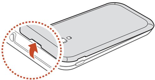 SAMSUNG GALAXY ACE 2 I8160 - SIM- oder USIM-Karte und Akku einsetzen - 1
