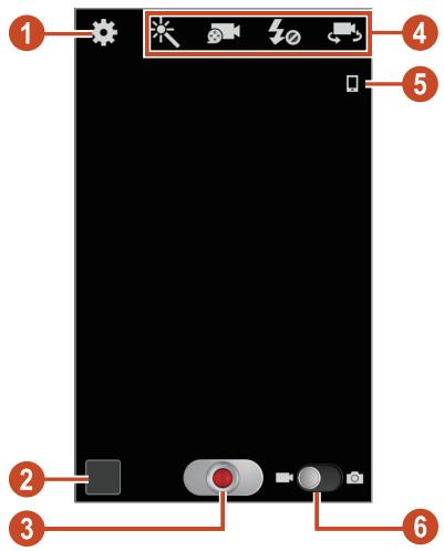 SAMSUNG GALAXY ACE 2 I8160 - Richten Sie das Objektiv auf das gewünschte Motiv undnehmen Sie ggf. Einstellungen vor. - 1