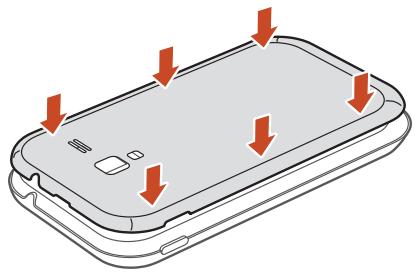 SAMSUNG GALAXY ACE 2 I8160 - SIM- oder USIM-Karte und Akku einsetzen - 7