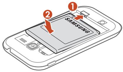 SAMSUNG GALAXY ACE 2 I8160 - SIM- oder USIM-Karte und Akku einsetzen - 6