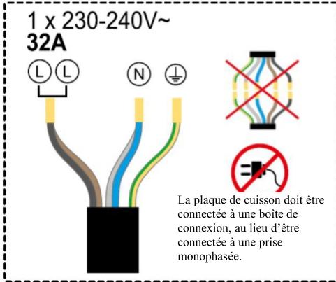 CIARRA B08JZ2ZRXZ - Connexion de la plaque de cuisson au réseau - 1