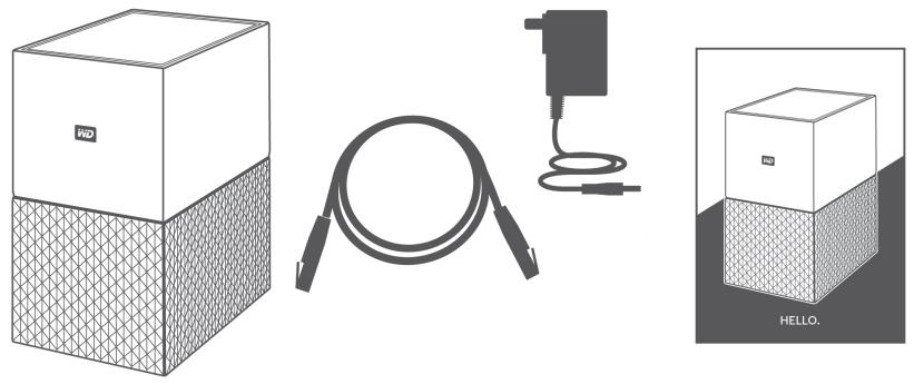WD My Cloud™ Home/My Cloud™ Home Duo - Contenu du kit - 2