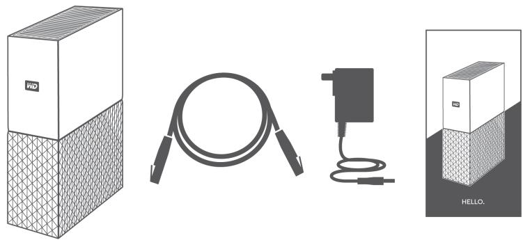 WD My Cloud™ Home/My Cloud™ Home Duo - Contenu du kit - 1