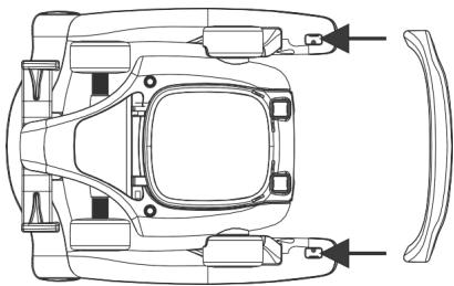 COSTWAY Trotteur bébé - Installer le pare-chocs arrêté - 1