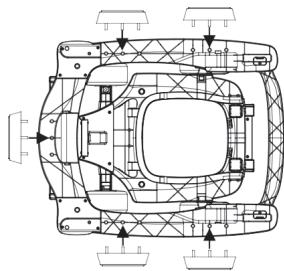 COSTWAY Trotteur bébé - Assemblage pour bandes de préhension - 1