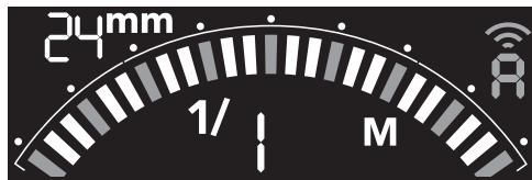 FUJIFILM EF60 - Affichage sur l'écran de cet apparéil en cas de télécommande par EF-W1. - 2