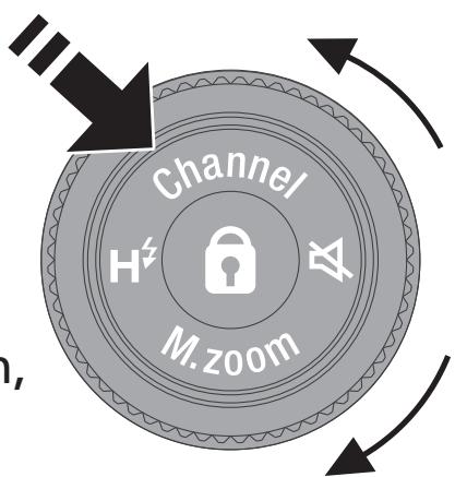 FUJIFILM EF60 - Réglage du canal - 1