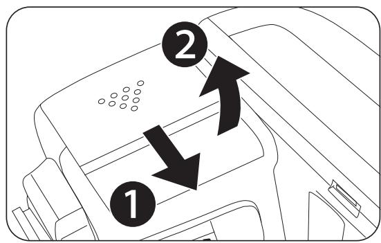FUJIFILM EF60 - Insérez les piles - 1