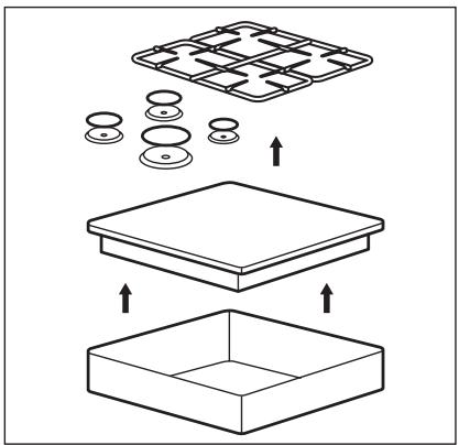 ELECTROLUX EGS6414W - EGS6414T - EGS6414X - Assemblage - 1