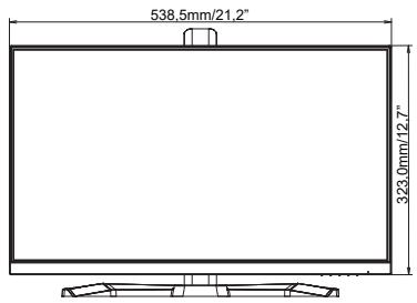 IIYAMA GB2745QSU - DIMENSIONS : G-MASTER GB2445HSU - 1