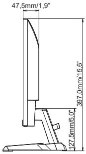 IIYAMA GB2745QSU - DIMENSIONS : G-MASTER GB2445HSU - 6