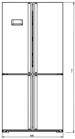 TELEFUNKEN R4P488X2 - R4P488K2 - Dimensions - 1