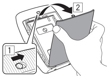 FUJIFILM Instax Mini Link III - Faites glisser et maintenez le verrou de la porte du film en place, puis ouvre la porte du film. - 1