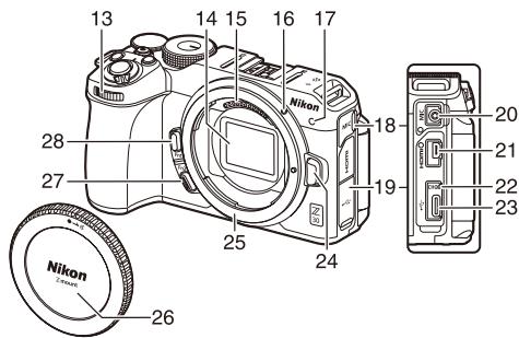 NIKON Z30 + 16-50 DX - Nomenclature de l'appareil photo - 2