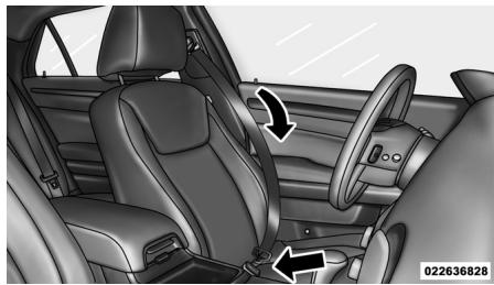Chrysler 300 (2012) - Mode d'emploi des ceintures à trois points d'ancrage - 1