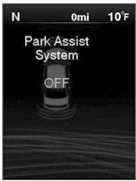 Chrysler 300 (2012) - Affichage du système ParkSense ^MD - 2
