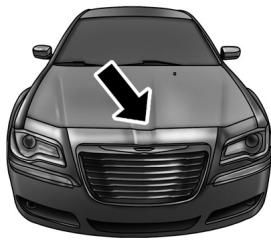 Chrysler 300 (2012) - POUR OUVRIR ET FERMER LE CAPOT - 2