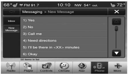 Chrysler 300 (2012) - Transmission de messages au moyen des commandes vocales : - 1