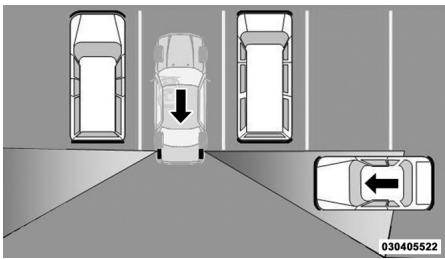 Chrysler 300 (2012) - Système de surveillance de circulation en marche arrière - 1